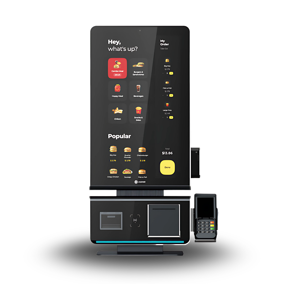 ZAFIRO – Kiosk Touchscreen 27” Self-Service Personalizzabile per Rivenditori Retail e Ho.Re.Ca.