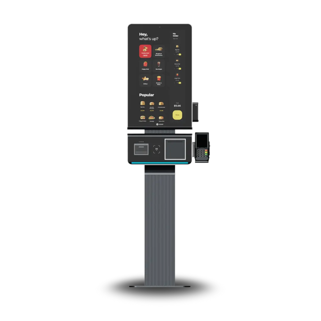 ZAFIRO – Kiosk Touchscreen 27” Self-Service Personalizzabile per Rivenditori Retail e Ho.Re.Ca.