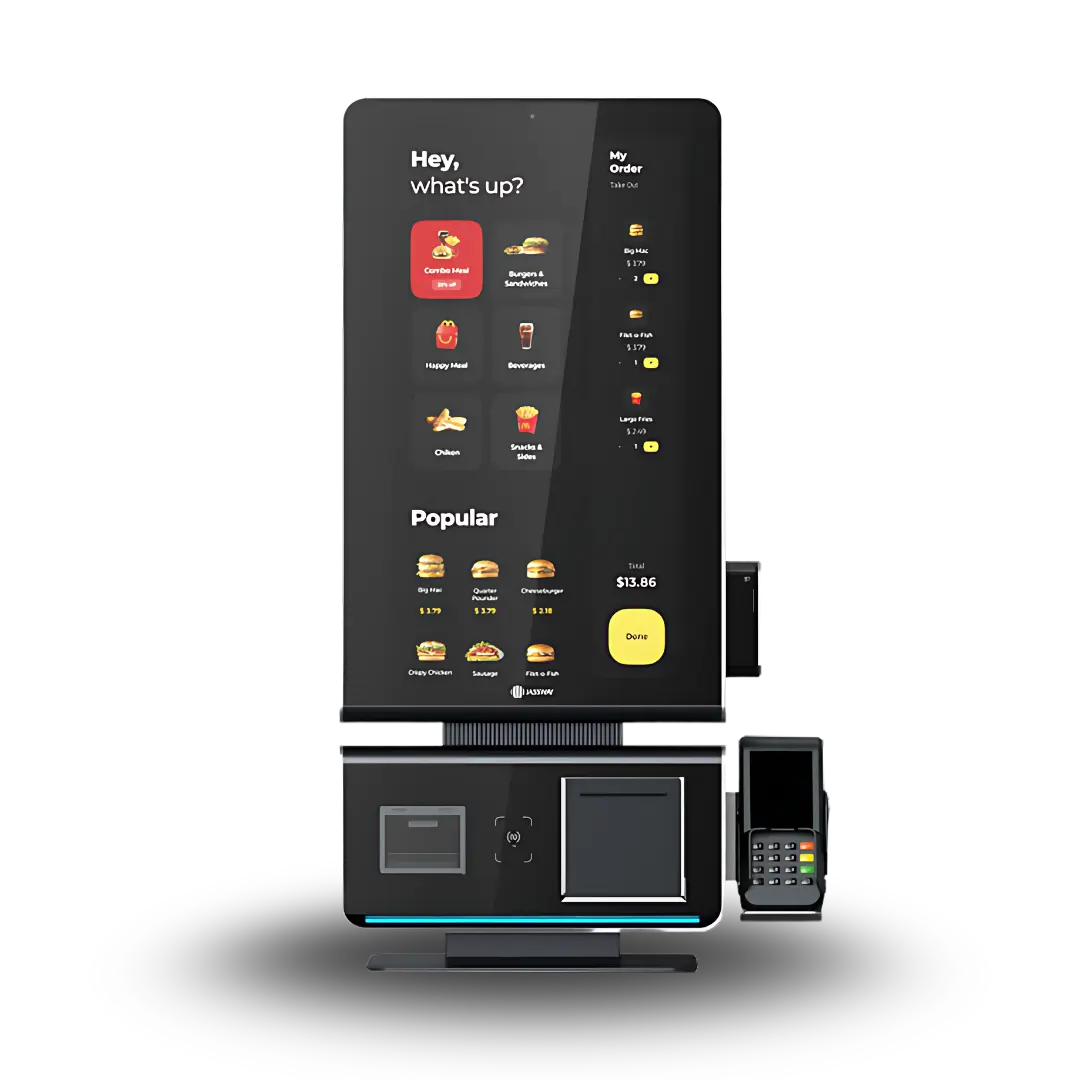 ZAFIRO – Kiosk Touchscreen 27” Self-Service Personalizzabile per Rivenditori Retail e Ho.Re.Ca.