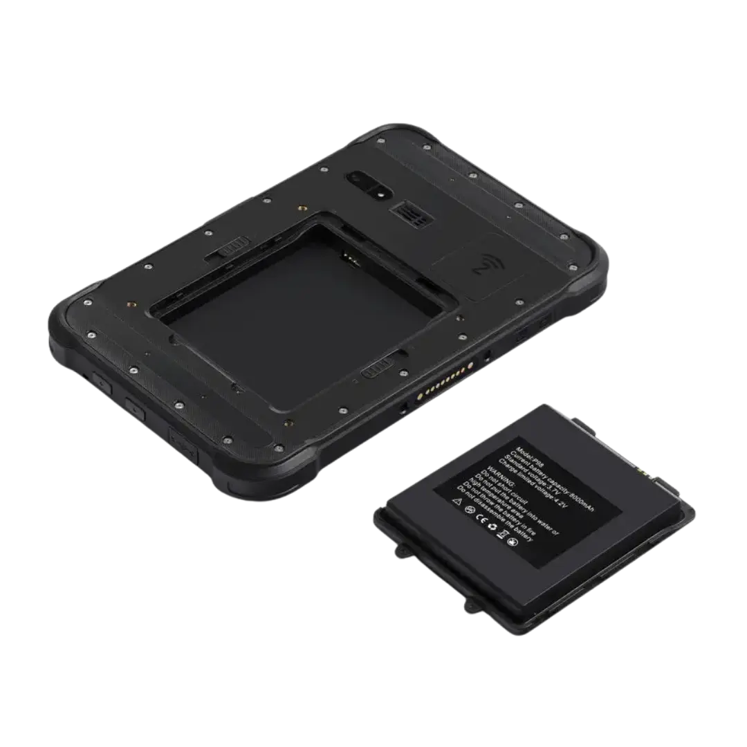Palmare professionale rugged Android 8 pollici JWI-680A con batteria removibile e certificazione IP67